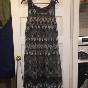 Black And Grey Maxi Dress